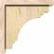 Ekena Millwork Pescadero Rough Sawn Corbel w/Backplate, Douglas Fir, 6"W x 12"D x 12"H COR06X12X12PEC01RDF - alternate 4